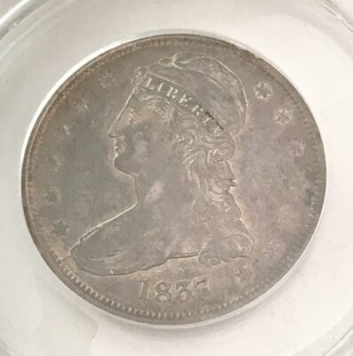 1837 Silver Capped Bust Half Dollar ANACS XF40