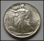 1943 Silver Walking Liberty Half Dollar