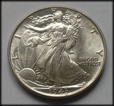 1943 Silver Walking Liberty Half Dollar