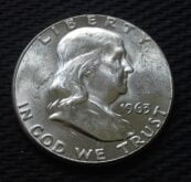 1963 Silver Franklin Half Dollar