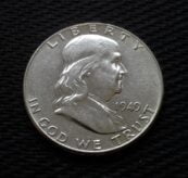 1949 Silver Franklin Half Dollar - AU