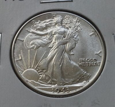 1943 Silver Walking Liberty Half Dollar Choice AU