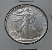1945 Silver Walking Liberty Half Dollar Choice AU