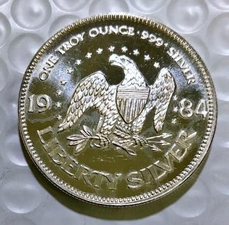 1984 Vintage A-Mark 1 oz .999 Liberty Silver Round