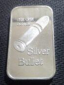 American Pacific Mint Early Plain Back Silver Bullet 1oz .999 Bar