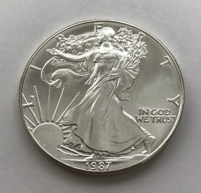 1987 American Silver Eagle 1 oz 999