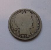 1896 Silver Barber Quarter - Good