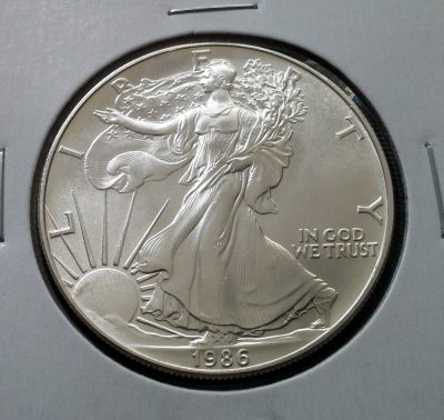1986 American Silver Eagle 1 oz .999