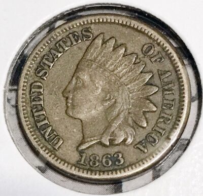 1863 Indian Head Cent - XF #3542