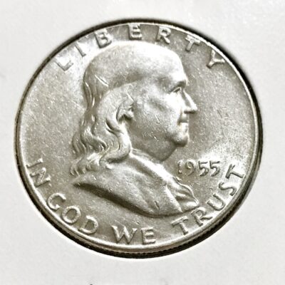 1955 Silver Franklin Half Dollar
