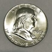 1963-D Silver Franklin Half Dollar #3887
