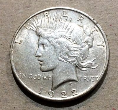 1922-D Silver Peace Dollar