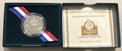 1992 Columbus Quincentenary  Proof Clad Half Dollar #0337