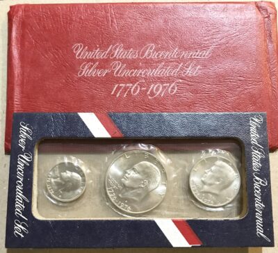 1976 3pc Silver Bicentennial Mint Set #521