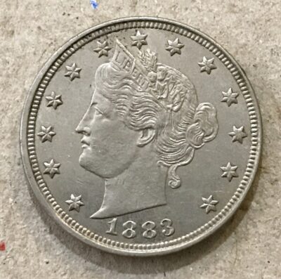 1883 No Cents Liberty V-Nickel