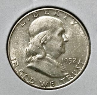 1952-D Silver Franklin Half Dollar - AU