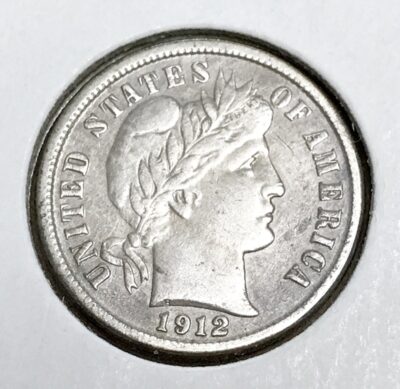 1912-D Silver Barber Dime