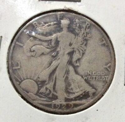 1929-D Silver Walking Liberty Half Dollar