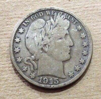 1915-D Silver Barber Half Dollar
