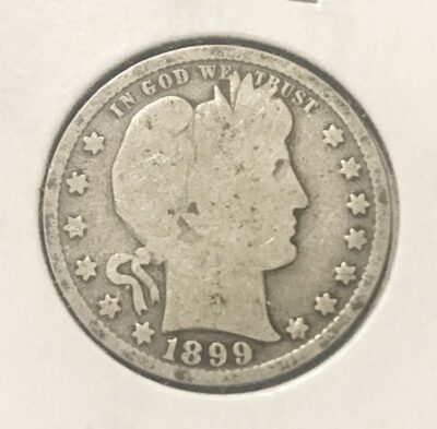 1899 Silver Barber Quarter - Good