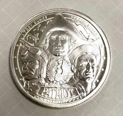 2019 Don't Tread on Me Patriot 1oz .999 Silver Round