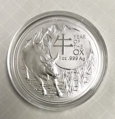 2021 RAM Australian Year of the Ox 1 oz Silver Coin BU