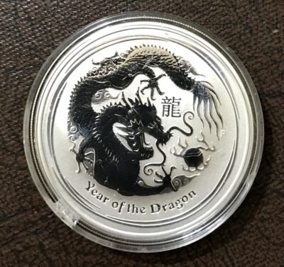 2012 Australian 1 oz .999 Silver Lunar Dragon