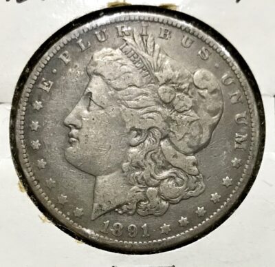 1891 Morgan Silver Dollar