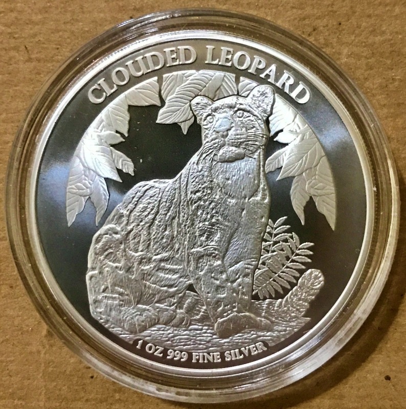 2023 1 oz Somalia Silver African Wildlife Leopard Coin (BU