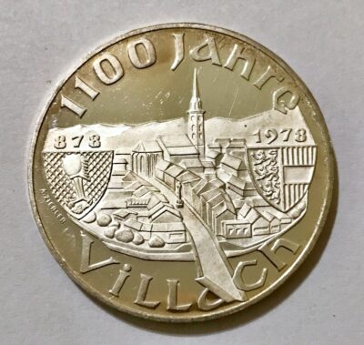 Austria 1978 - 100 Schilling Silver 1100th Anniversary of Villach