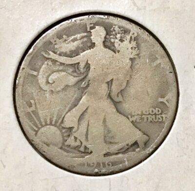1916 Silver Walking Liberty Half Dollar