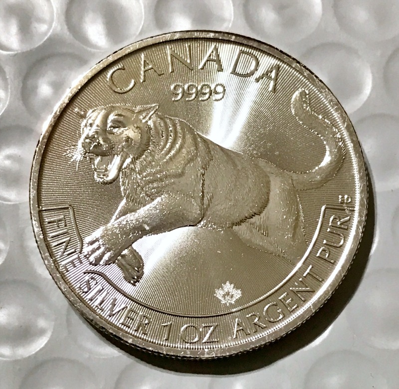 カナダ 5ドル 銀貨 2016年　1オンス ☆カナダ▫メイプルリーフ 【2016年 】1オンス 銀貨 5ドル～新品未開封