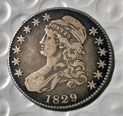 1829 Silver Capped Bust Half Dollar