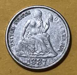 1887 Seated Liberty Silver Dime