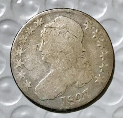 1827 Silver Capped Bust Half Dollar