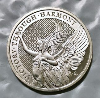 2021 St. Helena 1 oz Silver £1 Queen's Virtues Victory