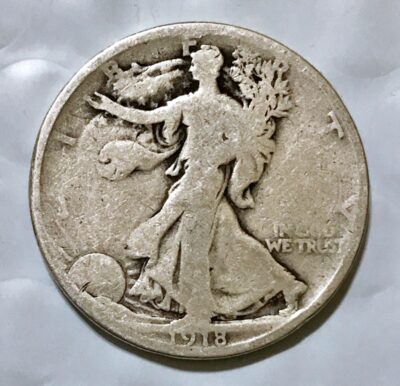 1918-S Silver Walking Liberty Half Dollar - Good