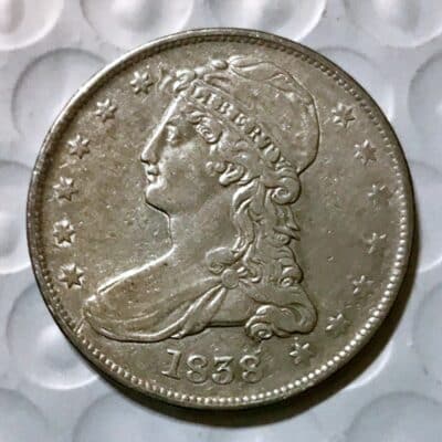 1837 Silver Capped Bust Half Dollar - XF