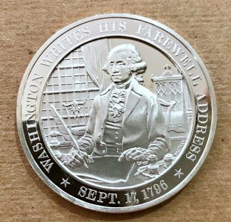 1969 Franklin Mint Sterling 41.0g - Washington's Farewell