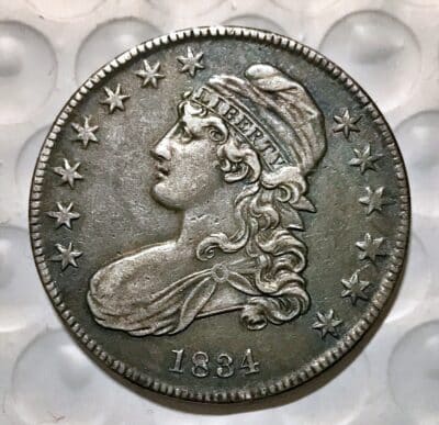 1834 Silver Capped Bust Half Dollar - XF