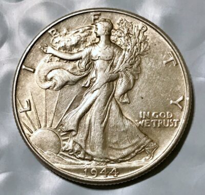 1944 Silver Walking Liberty Half Dollar - XF/AU