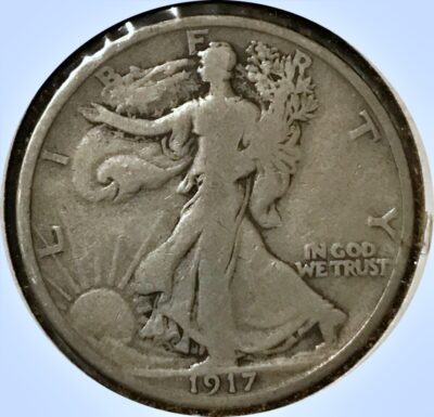 1917 Silver Walking Liberty Half Dollar - VG