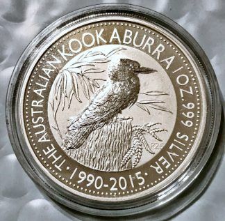 2015 Australia 1 oz .999 25th Anniversity Silver Kookaburra