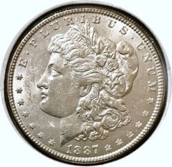 1887 Morgan Silver Dollar AU/BU