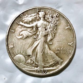 1937 Silver Walking Liberty Half Dollar
