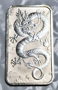 2019 Australia 1 oz .9999 Silver Dragon Bar