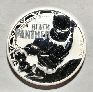 2018 Tuvalu 1 oz Silver $1 Marvel Series Black Panther Coin