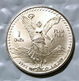 1992 Mexico 1 ONZA Silver Libertad