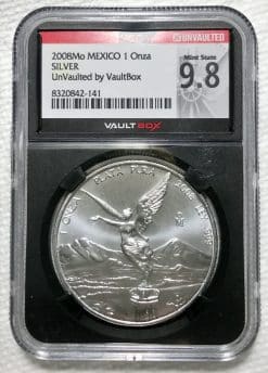 2008 Mexico 1 ONZA .999 Silver Libertad - NGC 9.8