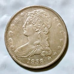 1838 Silver Capped Bust Half Dollar - VF+